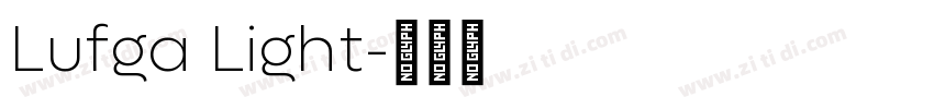 Lufga Light字体转换